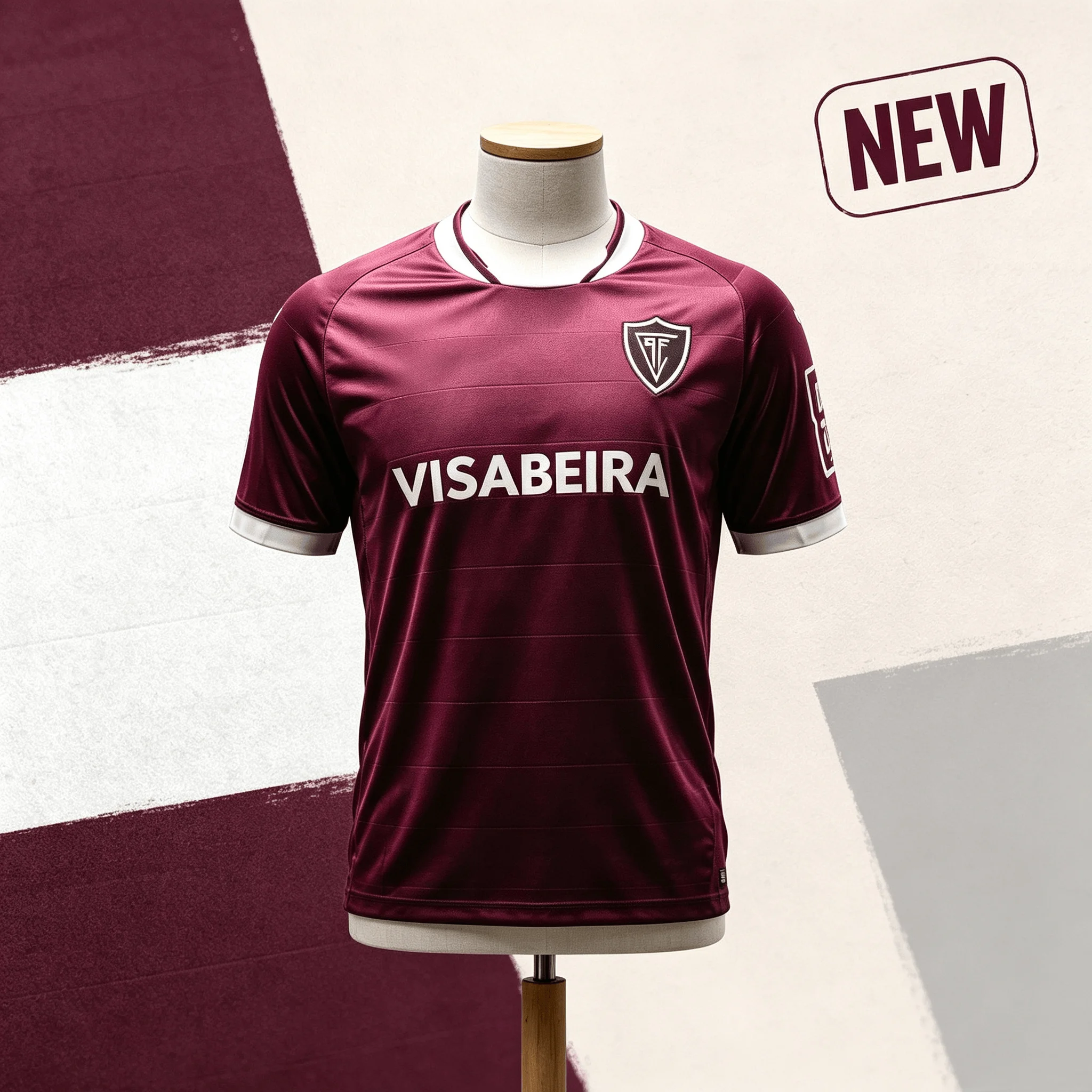 2026 Neues Académico de Viseu Herren Fußballtrikot, 3 Farben optional, Kurzarm, schnelltrocknend, atmungsaktiv, Rundhalsausschnitt, für Fans