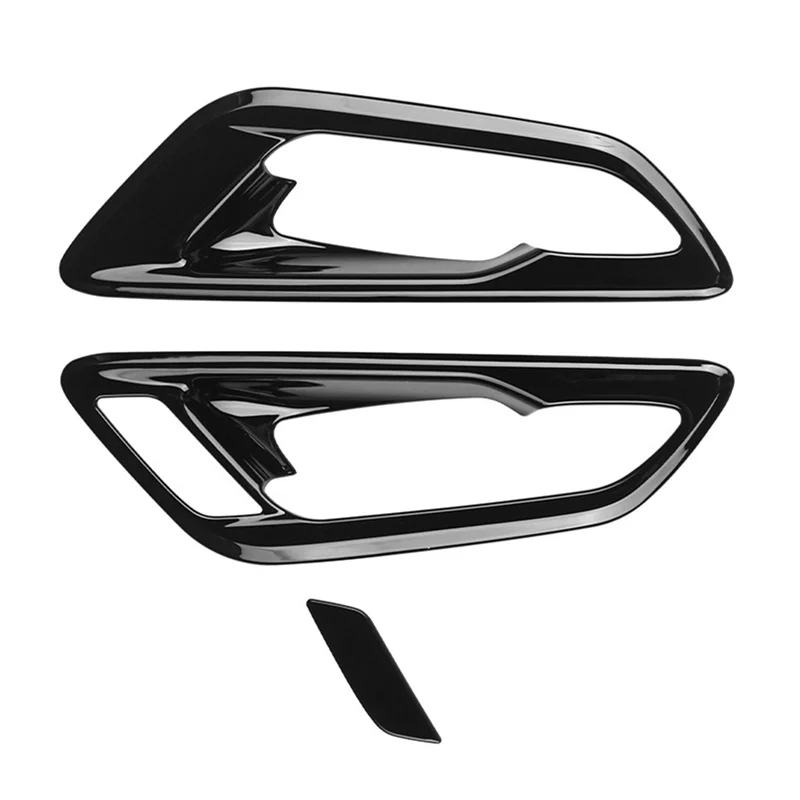 

Car Inner Door Bowl Panel Inside Handle Protector Cover For Toyota Alphard Vellfire 40 Series 2023+ Glossy Black-A61E