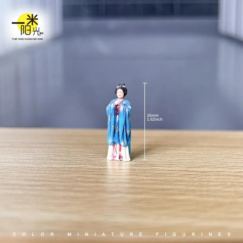 Miniaturfigur im Maßstab 1/64 Coole Business-Kleidung für junge Männer und Frauen 3D-Druck Mini-Puppe für Automodell-Dekoration und Ausstellung – Detail 1