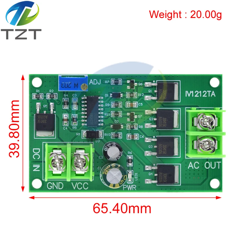 100W DC-AC Power Inverter Transformer DC 12V to AC 12V/24V Square Wave Signal Generator Voltage Regulator Power Converter Board image 2