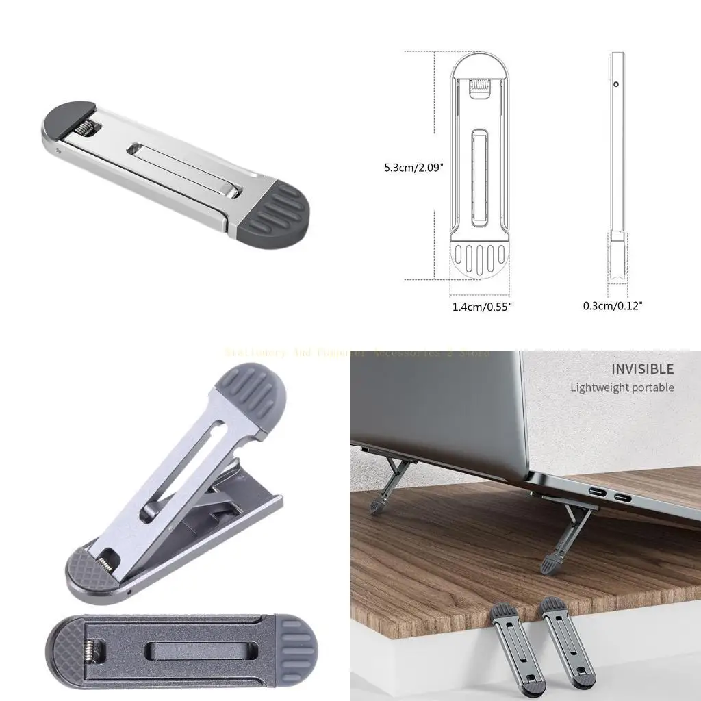 

Aluminum Alloy Laptop Stand Portable Notebook Base Holder For Macbook Air Computer Support Cooling Bracket
