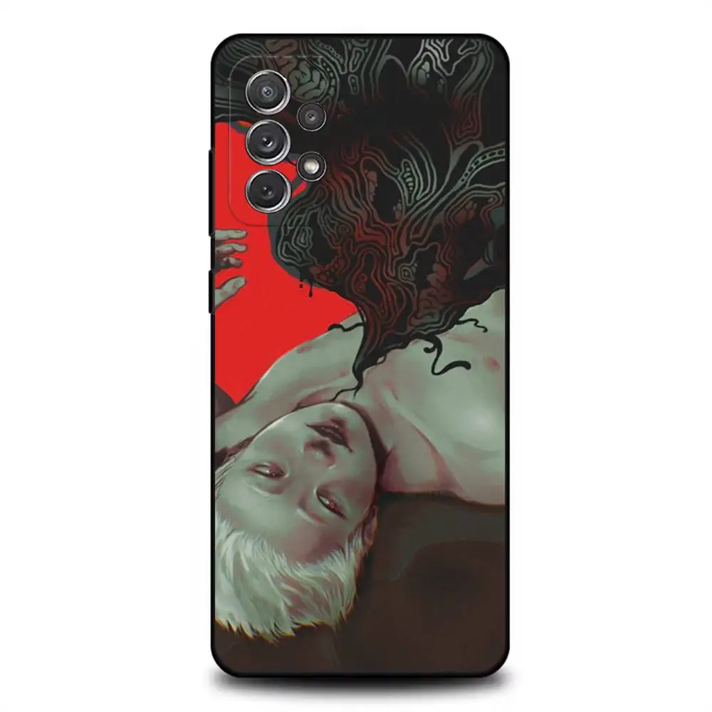 حافظة هاتف S-Summer Hikaru D-Died لهاتف سامسونج S 25,24,23,22,30,21,10,9,Ultra,Plus,Lite,FE,4,5G حافظة ناعمة سوداء