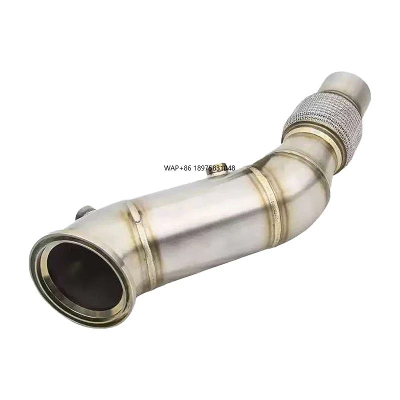 

Polished Stainless Steel Downpipe for G30 5 Series High Flow Exhaust Front Pipe Upgrade for 530i Model B48 2.0L Turbo Engine