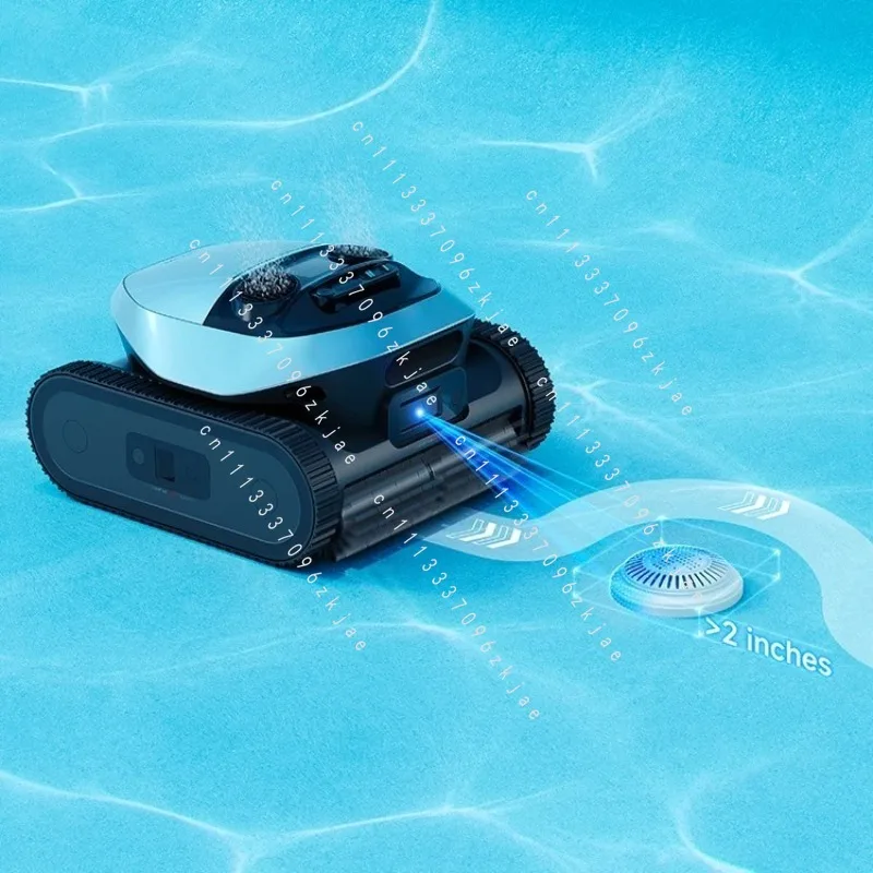 Smart Pool Vacuum Cleaner Cordless Automatic Pool for Inground Villa Pool Floor Wall Waterline Cleaning