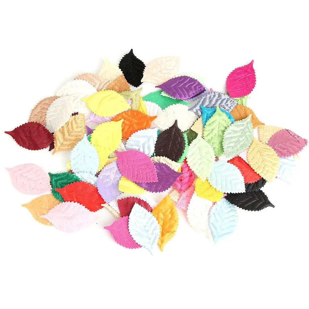 100pcs Mixed   Leaves for DIY Crafts, Stickers & Decorations - Crafting Supplies