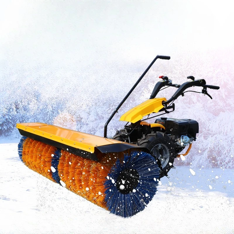 

Small three-in-one snow plow, community snow plow thrower, ground ash