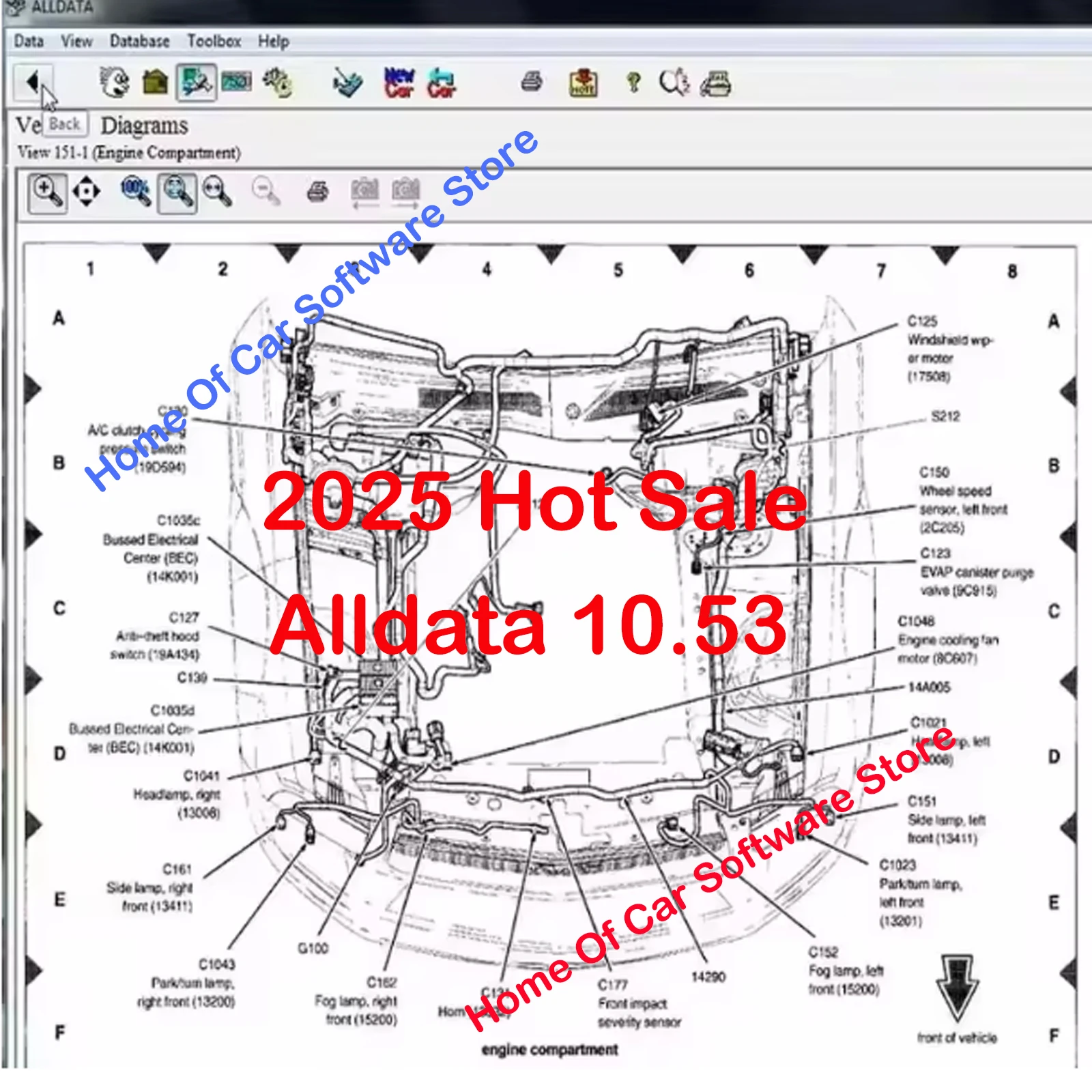 2025 Hot alldata 10.53 software autoreparatiesoftware Alle gegevenssetsoftware met bedradingsdiagram