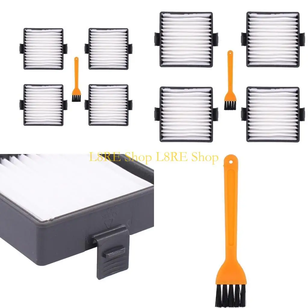 L8RE 1 مجموعة مرشح مجمع الغبار الفراغي لـ P712 P713 P714K مرشحات نظافة الفراغ 4pcs بديل بالفرشاة #1