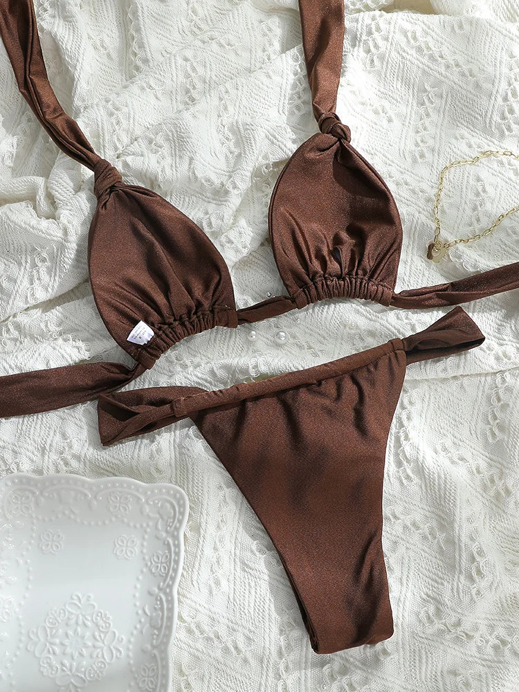 Miyouj Bikini-Set 2026 Badeanzug für Damen, sexy Bikinis, Bandage, Bademode, Dreieck, Biquini, Sommer-Badeanzug – Detail 5