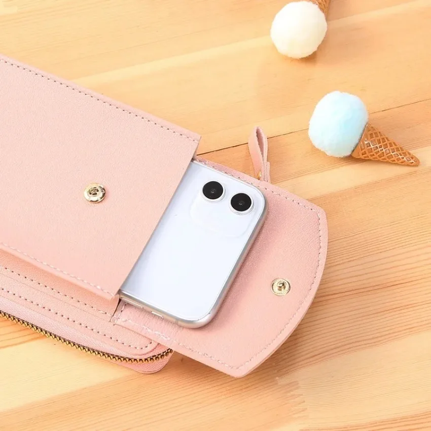 

NEW New Mobile Phone Bag Women's Fashion Versatile Korean Mini Messenger Bag Student Large Capacity Multi Card Wallet Card Bag