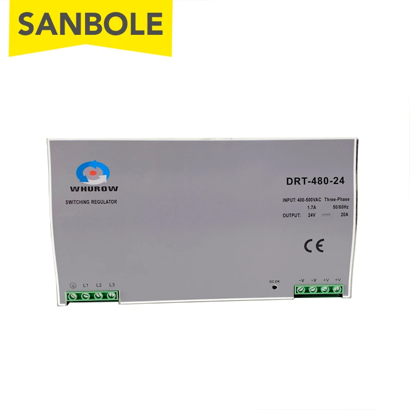 Imagem -04 - Fonte de Alimentação Elétrica tipo de Montagem em Trilho Din Órbita de Gabinete de Alta Potência Trifásico Entrada dc 380v Dc380w 24v