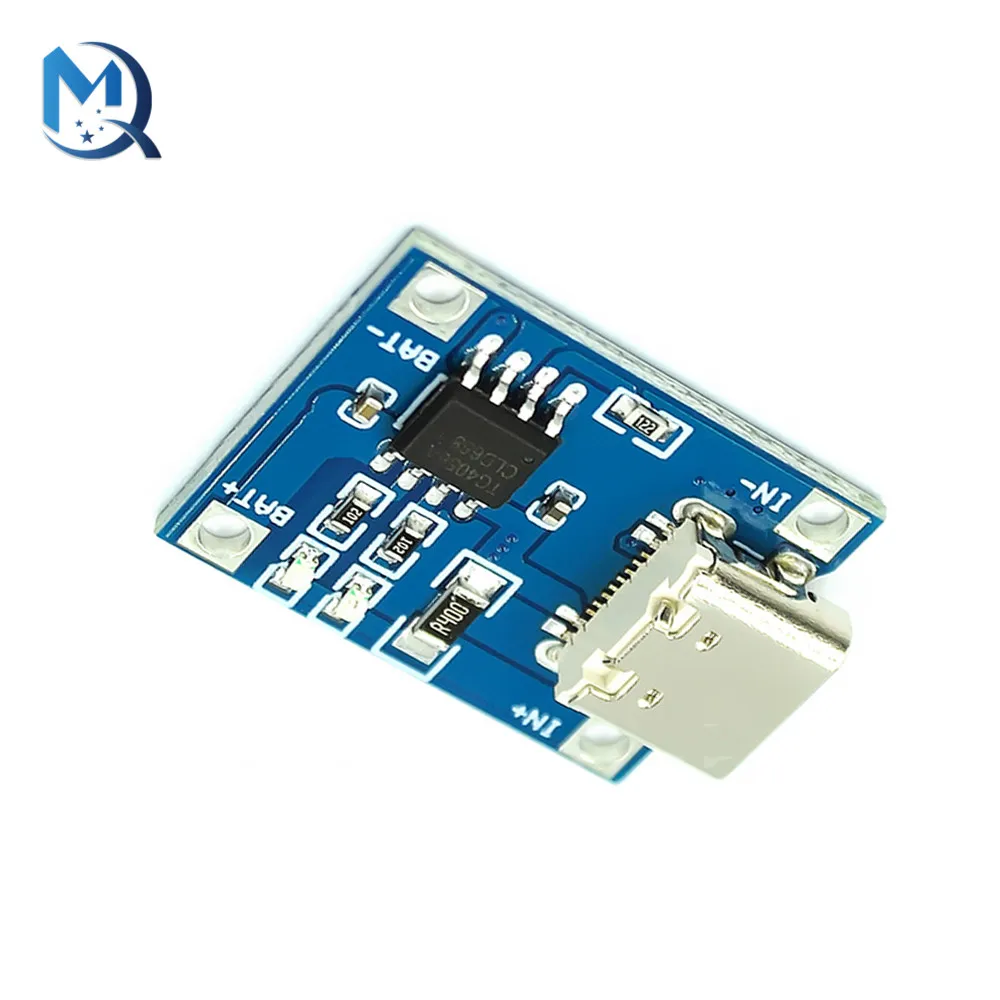 Usb Type-C 18650 Tp4056 Lithium Battery Charger Module Charging Board Interface Without Protection