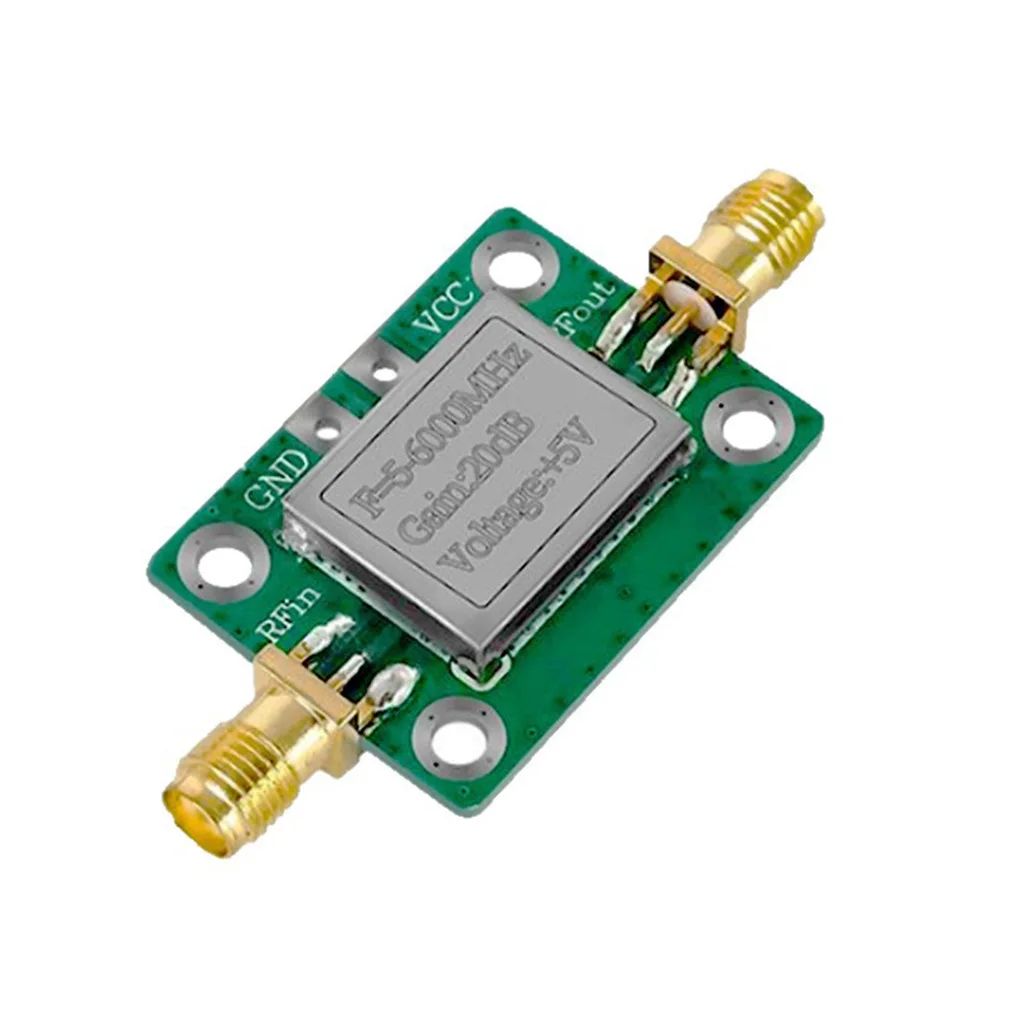 

Hot 5M-6GHz Gain 20dB RF Signal Amplifier Module Ultra Wide Band Medium Power Signal Amplifier Module with Shielding Shell