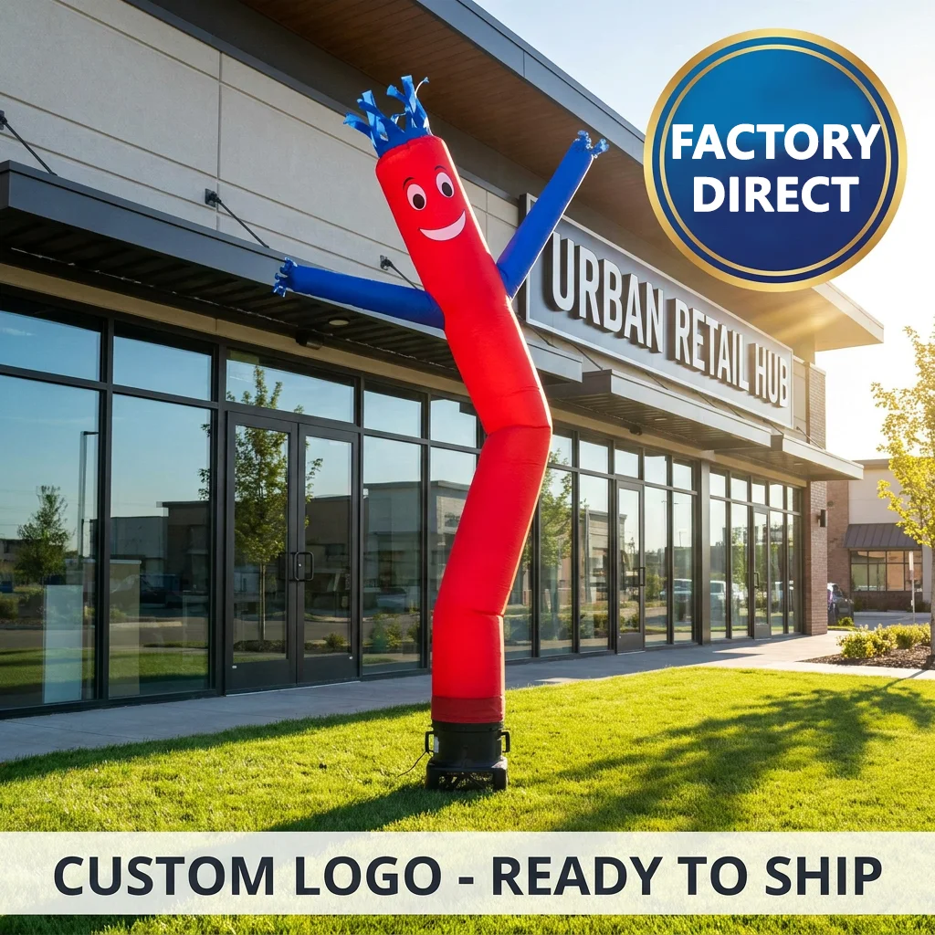 Custom Logo Inflatable Air Dancer Inflatable Advertising Outdoor Event Decor Restaurant Waving Hand Welcome Boy Inflat Christmas