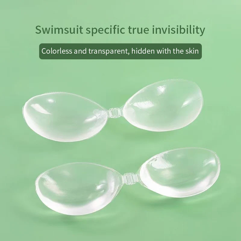 Transparenter, unsichtbarer, wasserdichter Nippel-Patch aus Silikon, Brust-Patch, der dickes Brustpolster sammelt, Badeanzug, Bikini, Hosenträger, Hochzeit