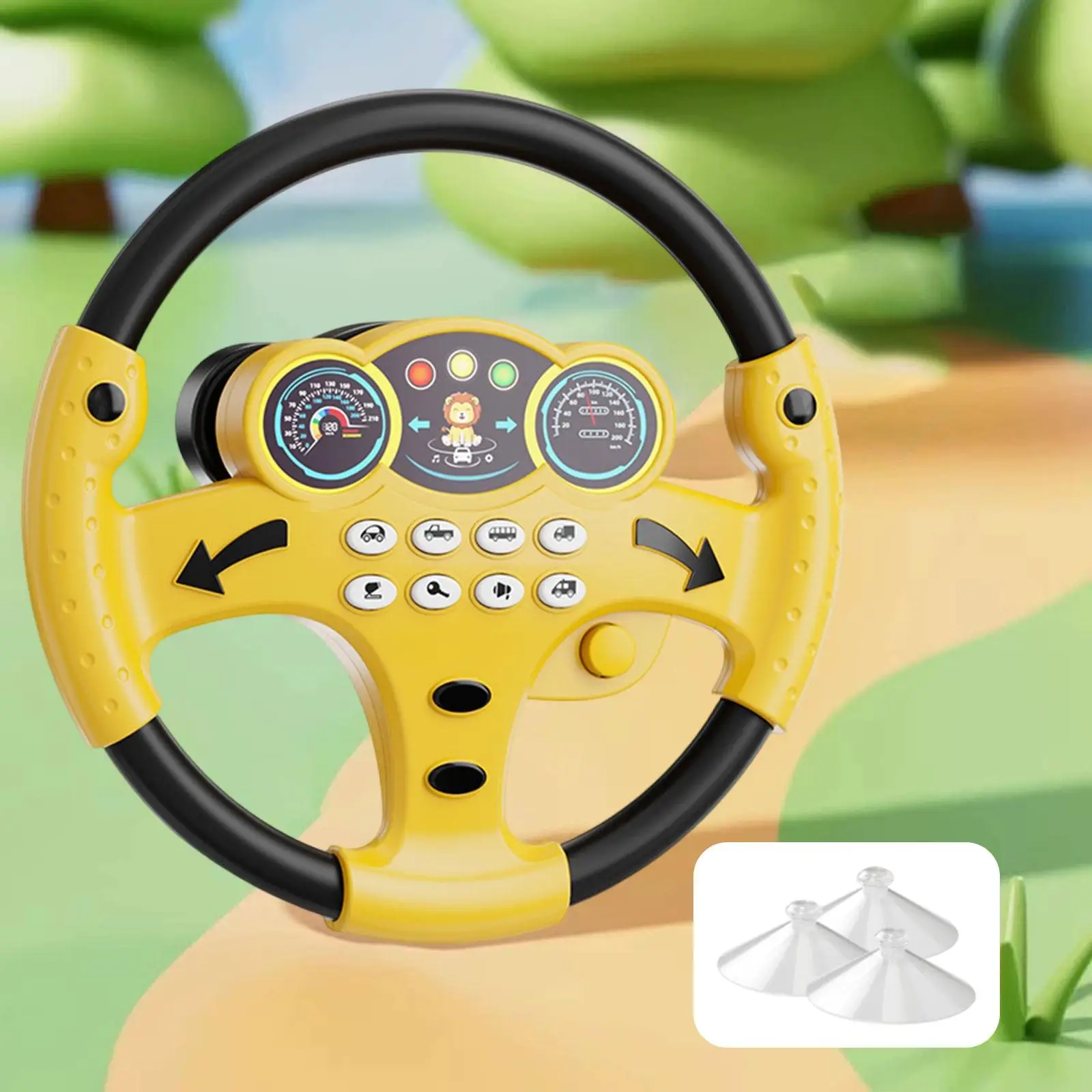 Simulation Car Driving Toy Party Favors Musical Driving Wheel for Boy Kids