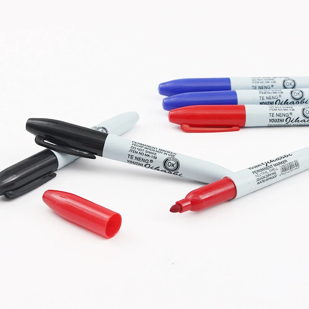 

JUMBO Permanent Marker Pen Oil Bold Tip 2.5MM Paint Markers Waterproof Large Ink Capacity Thick Pen Office Logistics