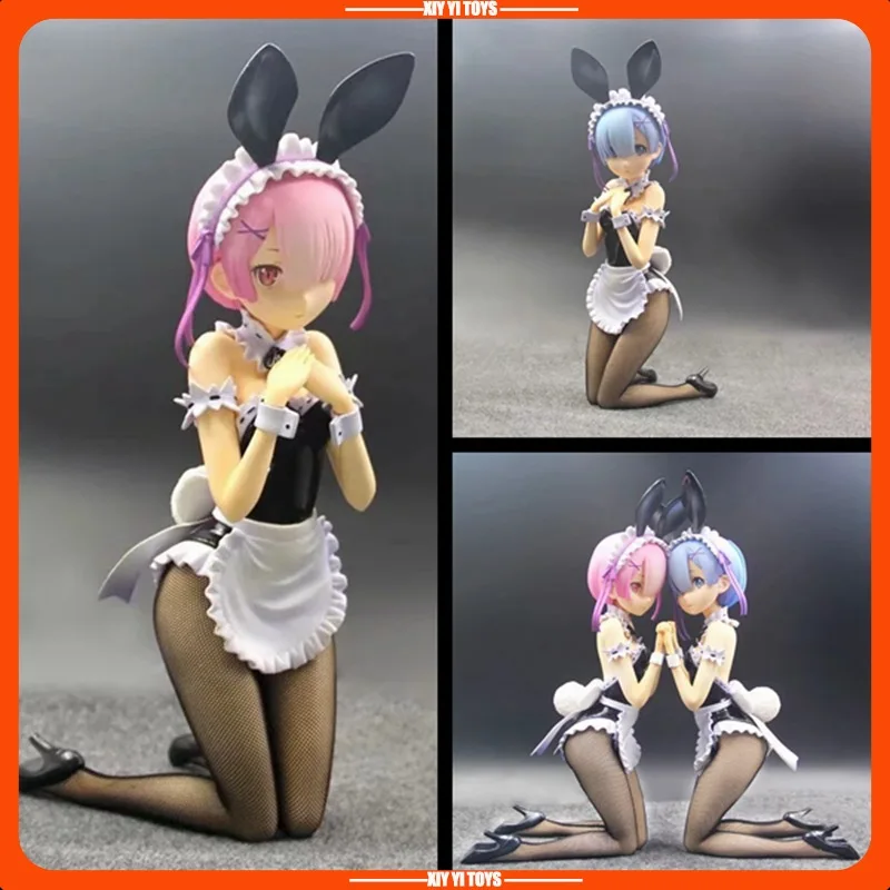 

Re: Zero Rem Ram Bunny 30 см девушка на коленях по положению аниме девушка фигурка модель статуя коллекция украшение для рабочего стола орнамент игрушки