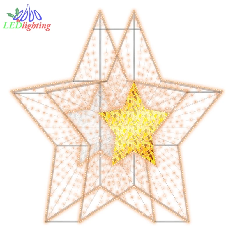 

Custom.2d star with home waterproof outdoor courtyard, garden, balcony, landscape atmosphere decoration colorful motif