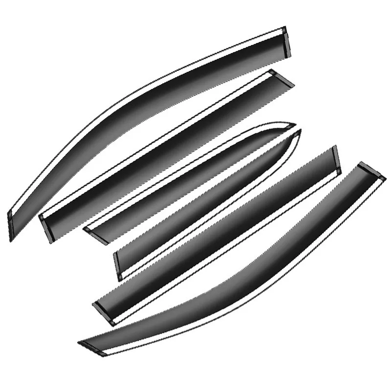 

for Leapmotor C16 Awnings Shelters Rain Deflector Kit Thickened Guard Trim Modification Parts Electroplated Trim Strip 6Pcs