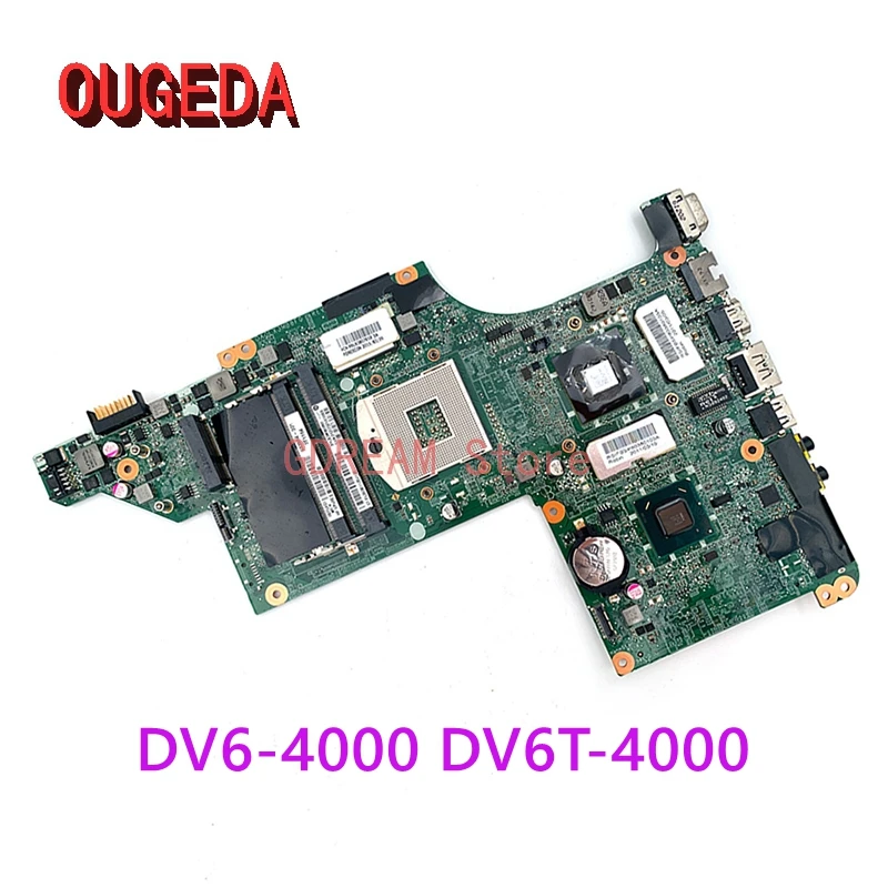 

OUGEDA 633554-001 DA0LX3MB8F0 For HP Pavilion DV6-4000 DV6T-4000 Laptop Motherboard HM65 DDR3 1G GPU Main Board full tested