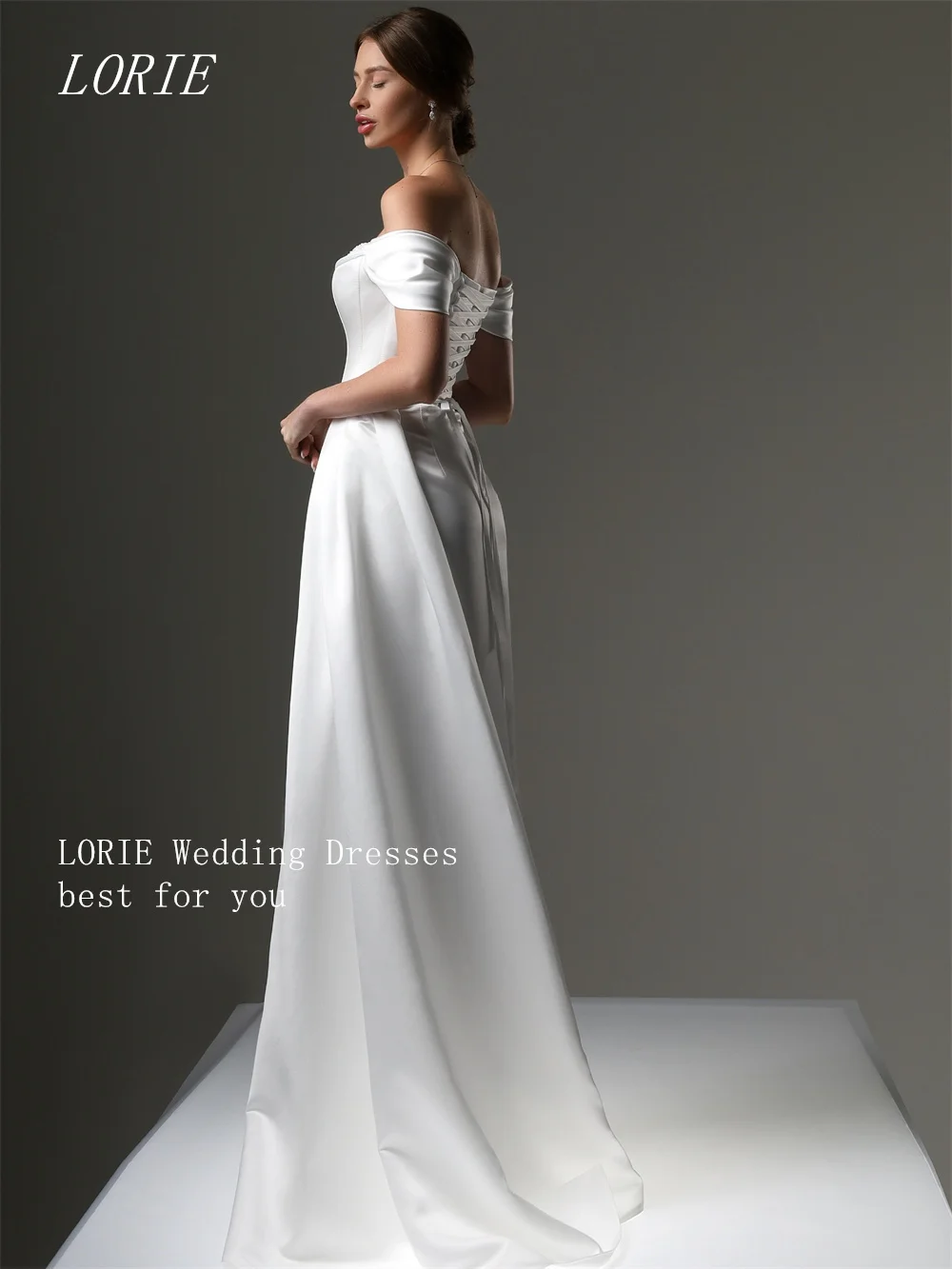 LORIE Luxuriöses Meerjungfrau-Hochzeitskleid mit Korsett, schulterfrei, Brautkleid mit Temperament, Perlenstickerei, Hochzeitskleid nach Maß 2026