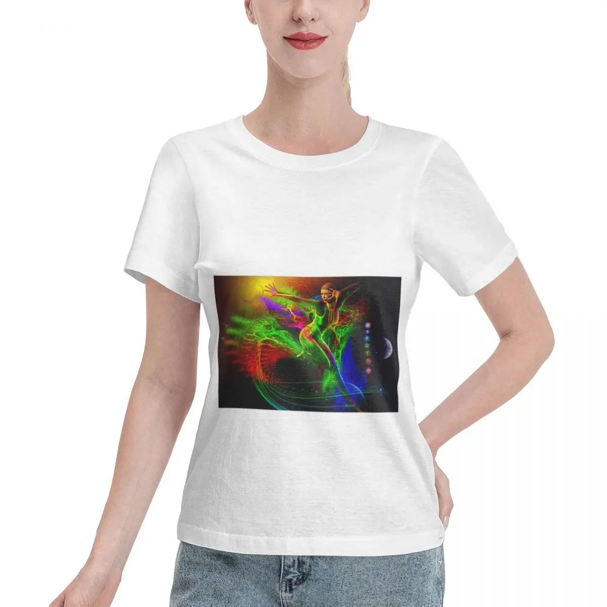 Everyday Essential Energy OF LIFE Women's T-shirt French Style Streetwear Tee