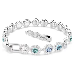 Silver Gold Color Angelic Pave Bracelet for Women Wedding Friends Party Bangles Genuine Crystals from Austria Jewelry