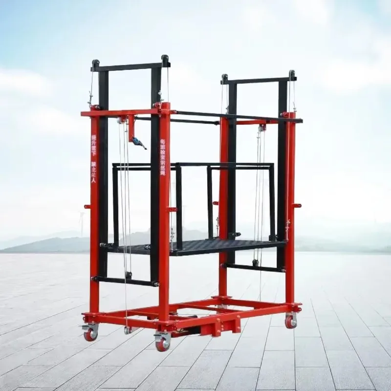 Electric Scaffolding Adjustable Lifting Heights Maximum Safety Features Easy Control High-altitude Working Tight Spaces New