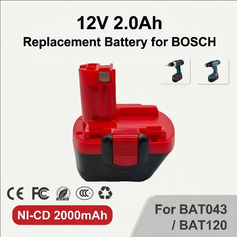12v 2.0 ah ni-cd 2000mah rechargeable cordless tools battery bat043 3455 bat139 bta120 26073 35430 3360 psb