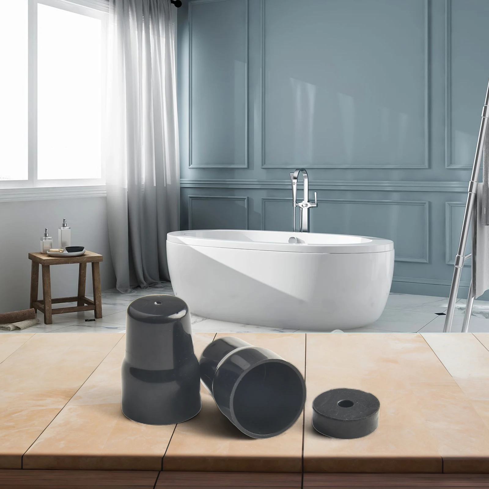 25mm Black Plastic Cap Non-slip Design Ample Quantity Ample Quantity Options For Easy Installation Compatible For Radiator