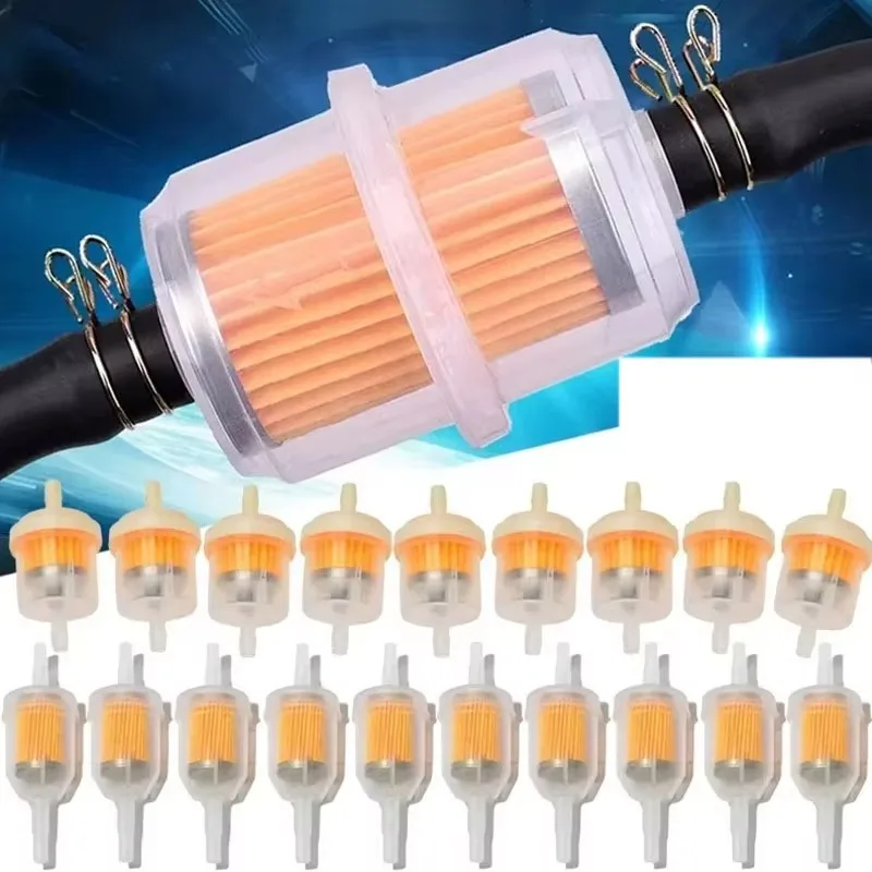 1/30pcs New engine inline carb car dirt bike oil gasoline liquid fuel filter for scooter motorcycle motorbike gas petrol filters