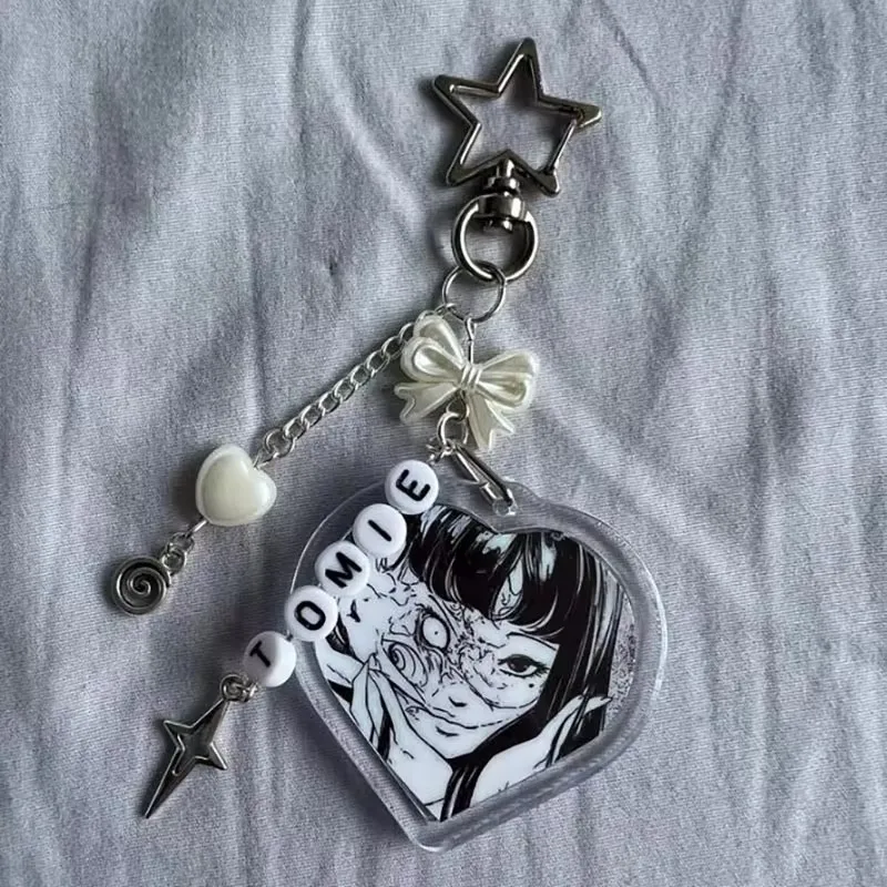 tomie junji ito fairycore aesthetic anime keychain Handmade