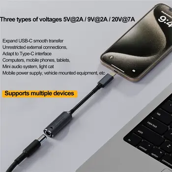 अपग्रेडेड वर्शन 140W 5v2A20V7A DC फीमेल से USB C टाइप C PD पावर एडॉप्टर कन्वर्टर फास्ट चार्ज केबल मैकबुक हुआवेई लेनोवो के लिए 8 best sales टाइप सी से डीसी - №4