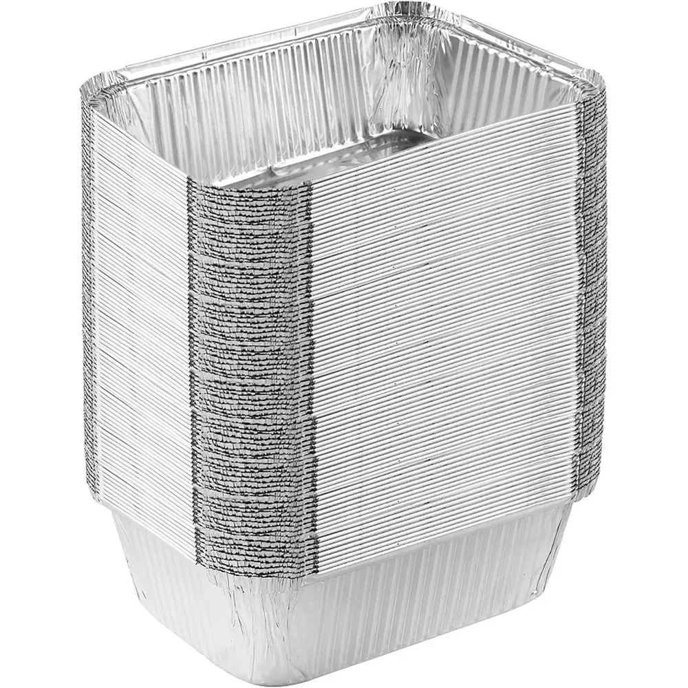 

50-Count 7x10x3 Aluminum Foil Baking Pans for Cakes, Brownies, Bread, Meatloaf, Lasagna, and Lunchbox