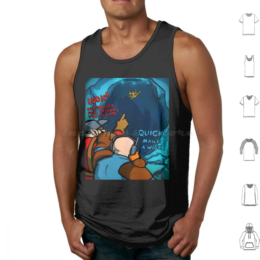 Deep Rock Galactic Tank Tops Vest Sleeveless Deep Galactic Drg Deep Dwarf And Stone Mining Dwarves Stone Galactic Driller