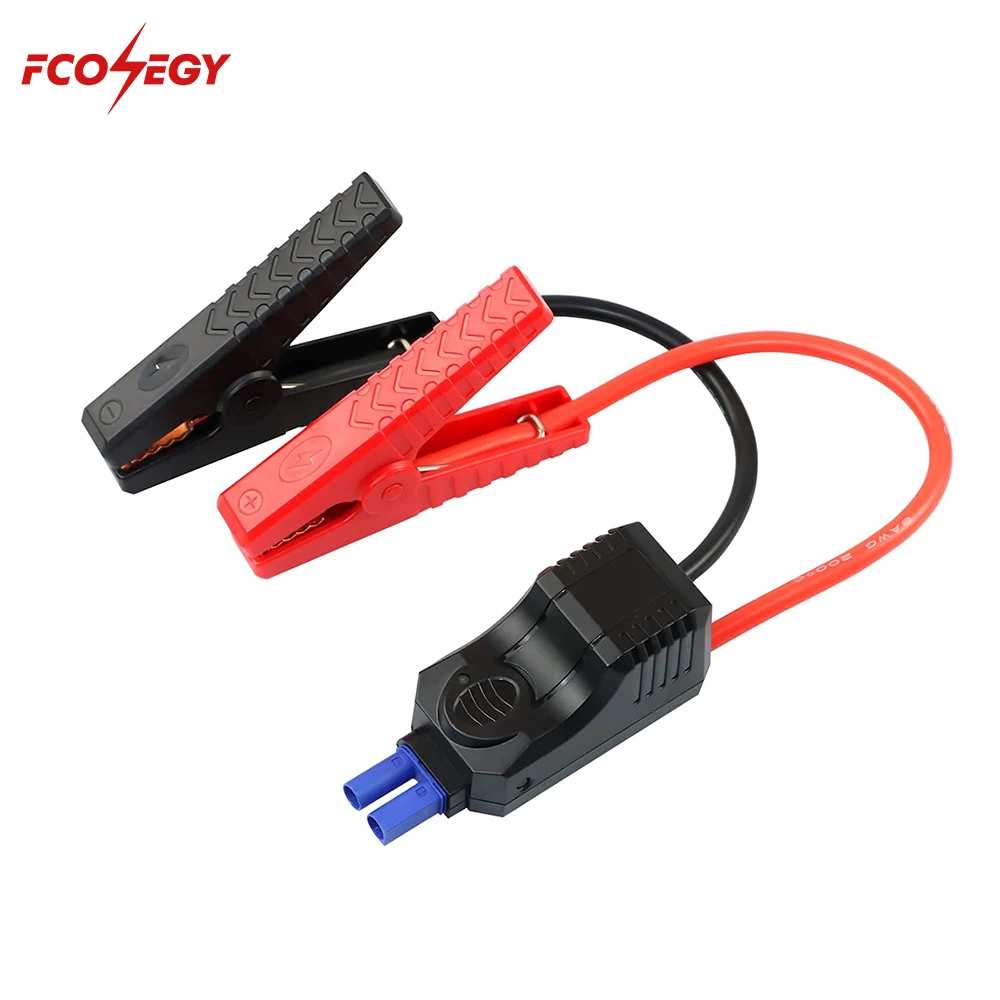 FCONEGY Intelligent Car Cigarette Lighter Adapter Clip Car Accessories 12V DC Adapter Cable For Car Jump Starter