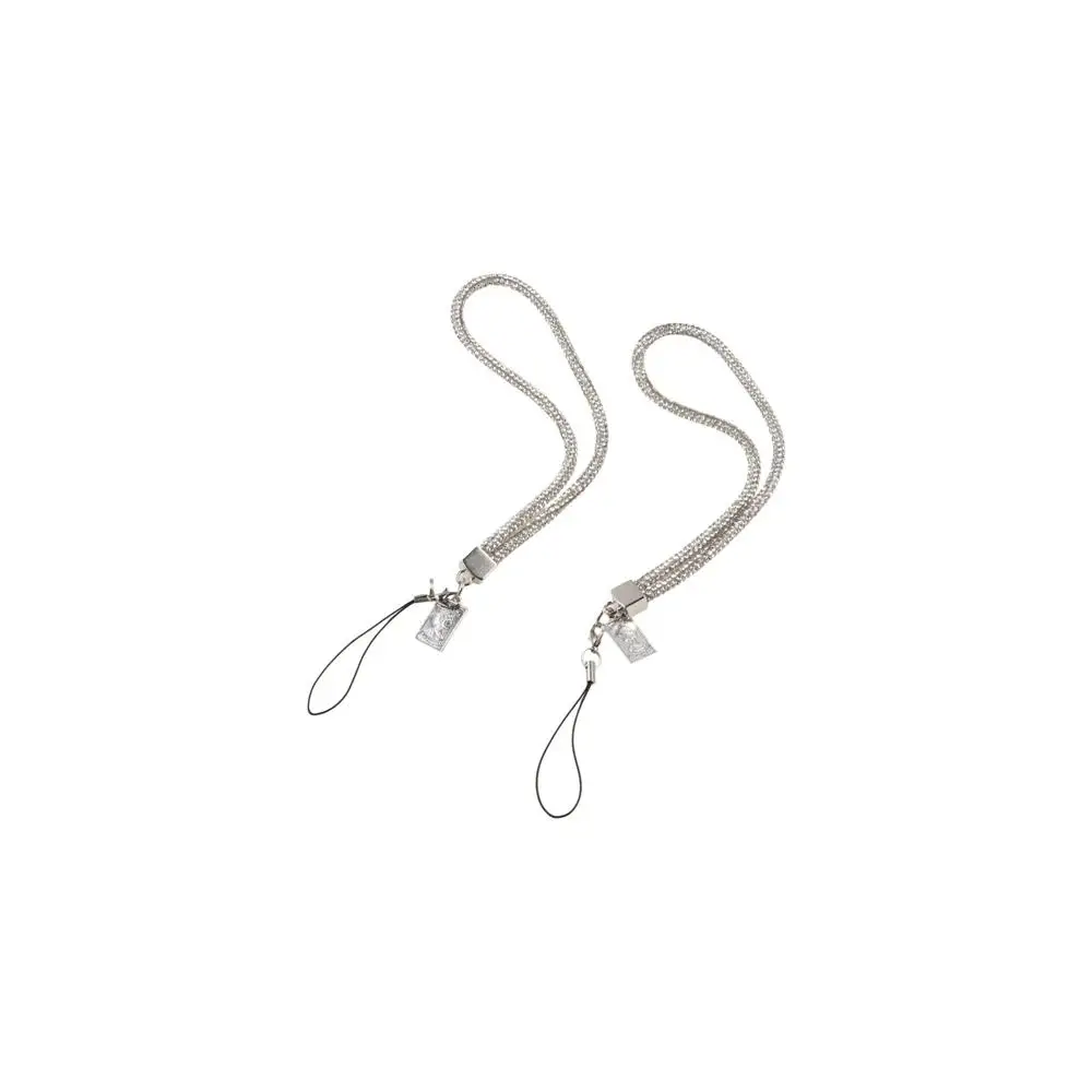 Full Diamond Rhinestone Phone Lanyard Wrist Chain Diamond Pendant Rhinestone Neck Strap Anti-lost Short Long Phone Straps