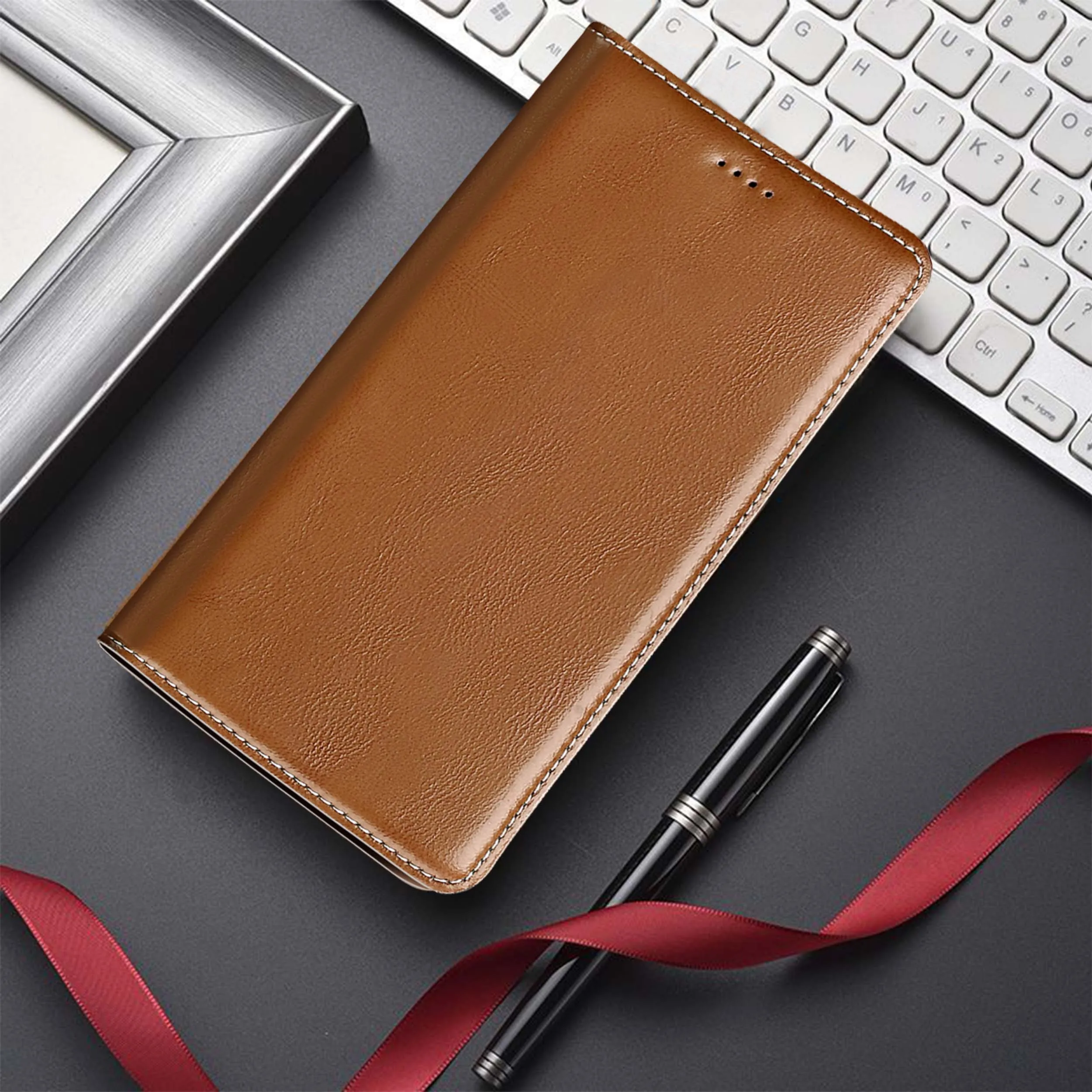 

For Xiaomi Poco M3 M4 M5 M5S M6 M7 Pro Plus 4G 5G Babylon Pattern Genuine Leather Wallet Flip Phone Cover Case Cowhide Non-slip