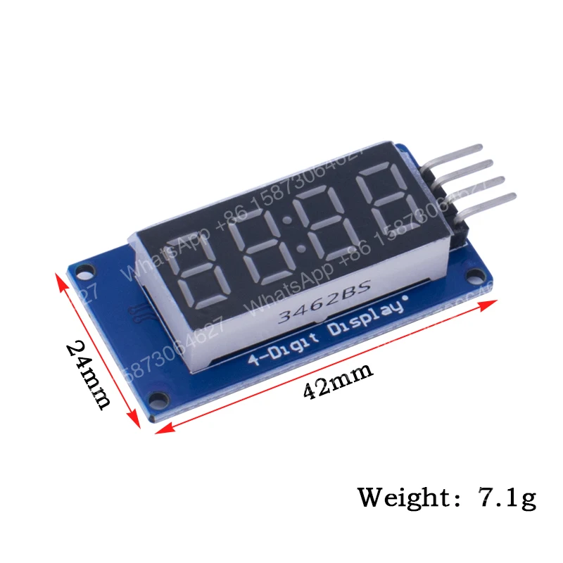 50pcs-tm1637-led-display-module-for-arduino-7-segment-4-bits-036-inch-clock-red-anode-digital-tube