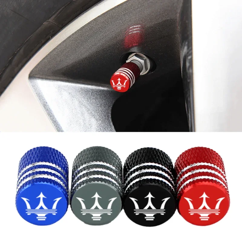 Tampas das hastes da válvula do pneu do carro para maserati granturismo ghibli spoiler levante gran turismo coupe cinquettroporte quattroporte