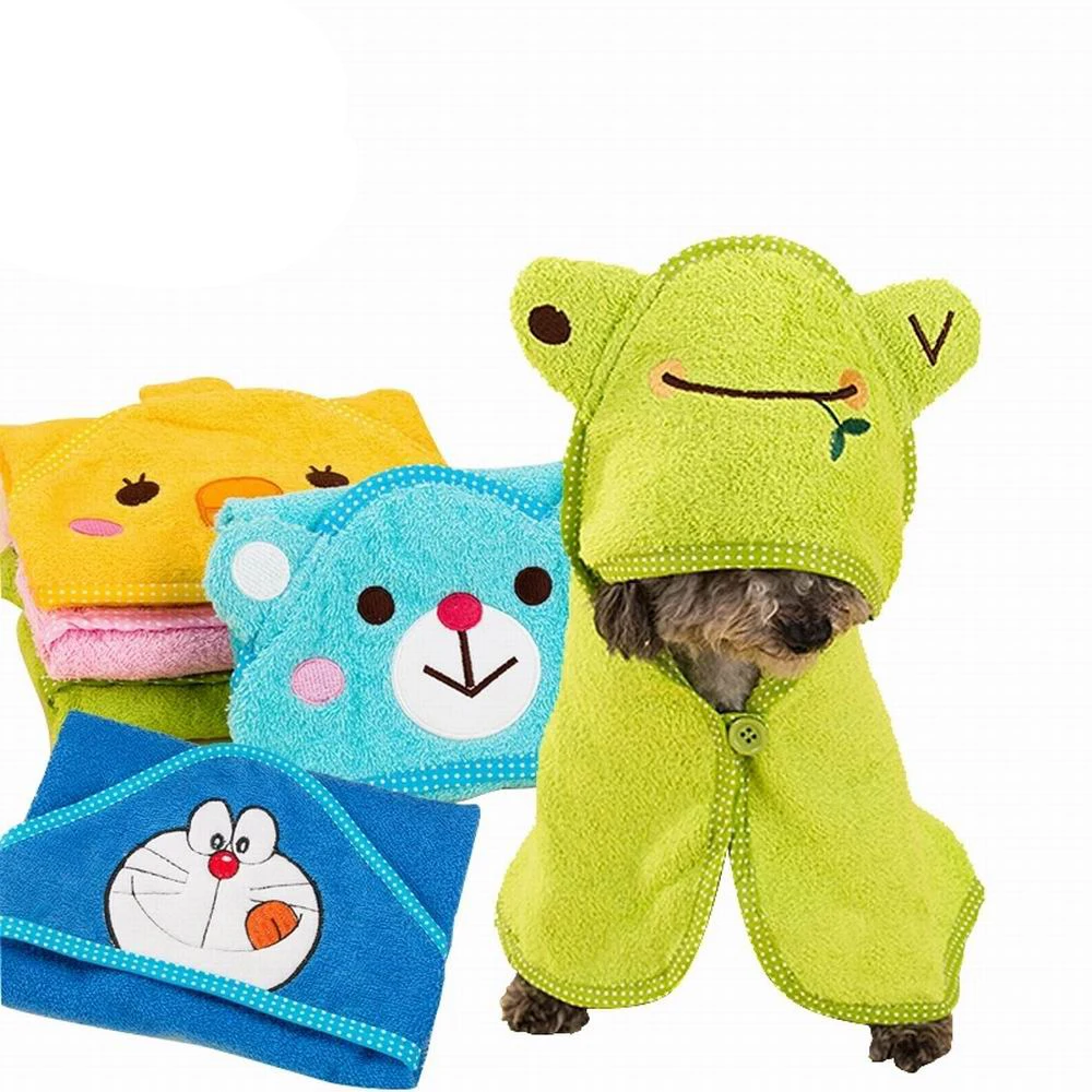 Pet Towel For Dog Cat Hoodies Puppy Super Absorbent Bathrobes Cute Pet Dog Cat Towel Dog Dog Absorbent Towel Soft Drying Bath