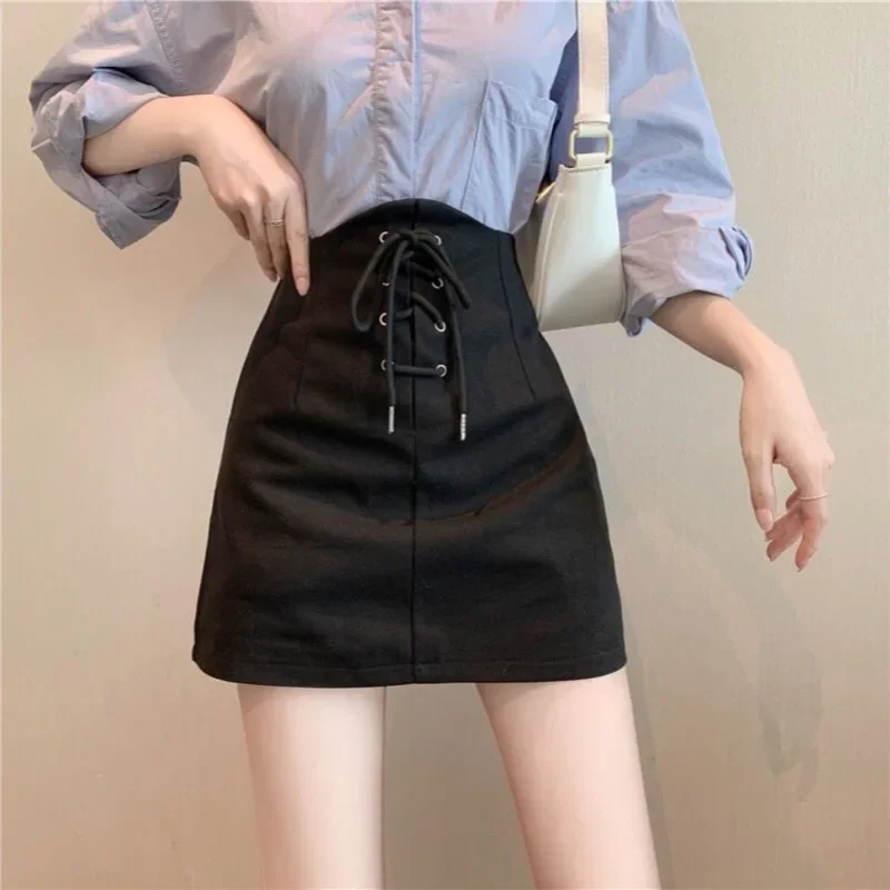 Skirts for Women Wrap Woman Skirt Cotton Casual Tight Clothing Sales Harajuku Modest New In Cheap High Quality Korean Fashion V