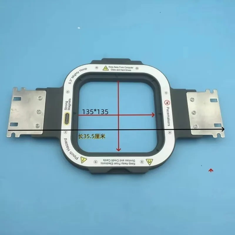 

Прочная магнитная рамка длиной 355 мм/395 мм для одного и многоголовочной компьютеризированной вышивальной машины, аксессуары для одежды