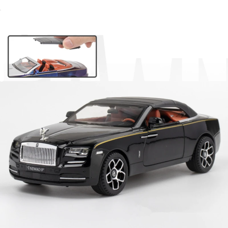 1:24 rollen Royces Dämmerung Legierung Luxy Auto Modell Gießt Druck Metall Spielzeug Fahrzeuge Auto Modell Simulation Sound und Licht Kinder Spielzeug geschenk