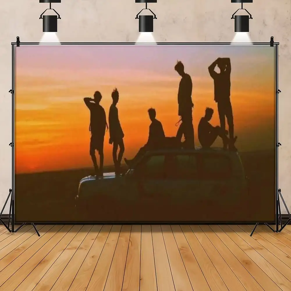 BTS Bangtan niños fotografía telón de fondo autorretrato mascota bebé recién nacido cumpleaños fondo estudio fotográfico