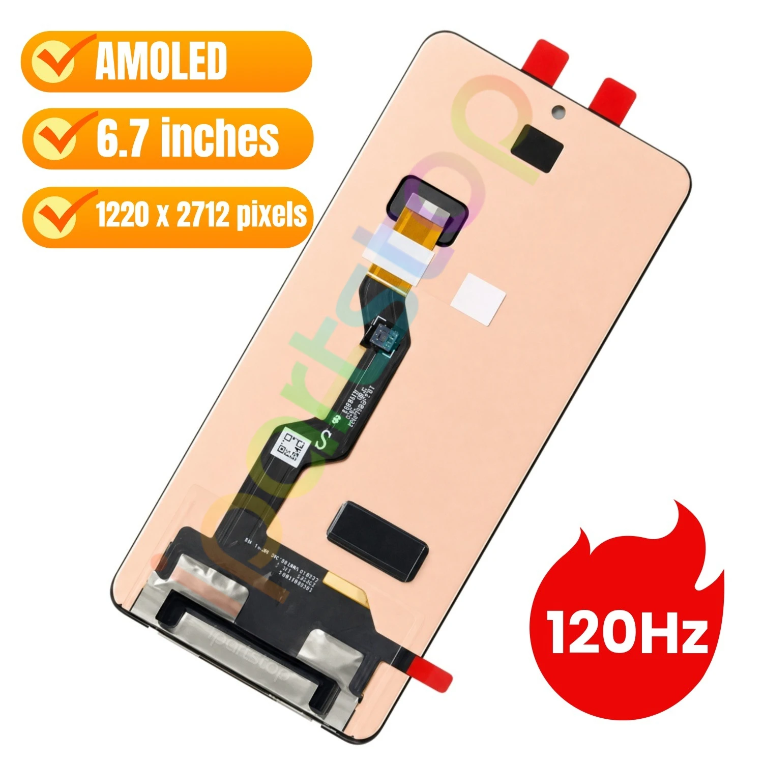 iParts Replacement New Display for Motorola Moto G Stylus 5G 2025 XT2517-1 120Hz AMOLED Touch Screen Digitizer Assembly OEM