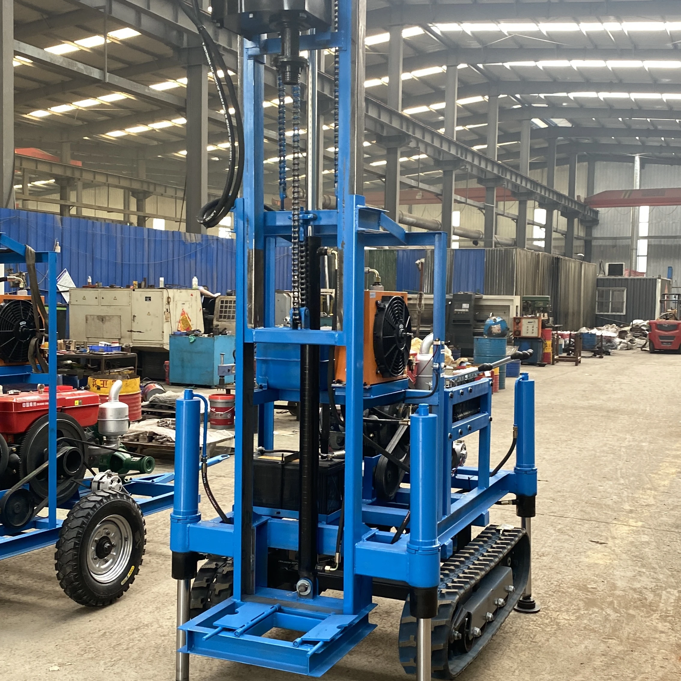 150m Deep Exploration Diamond Hydraulic Qeotechnical Drill Rigs for Sale Wireline Rope Core Drilling Rig Gear Gearbox Pump Motor