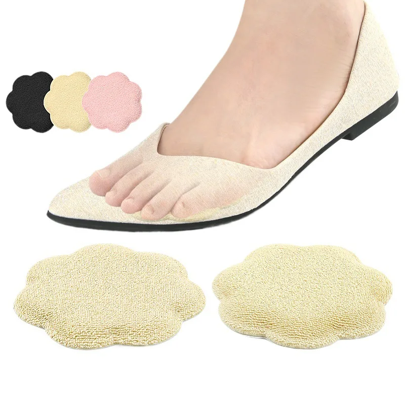 وسادة أمامية للقدم على شكل زهر البرقوق مبطنة بكعب عالٍ نعل مخفض بشكل كبير ولا يتعب بطانة قدم مضادة للانزلاق #6