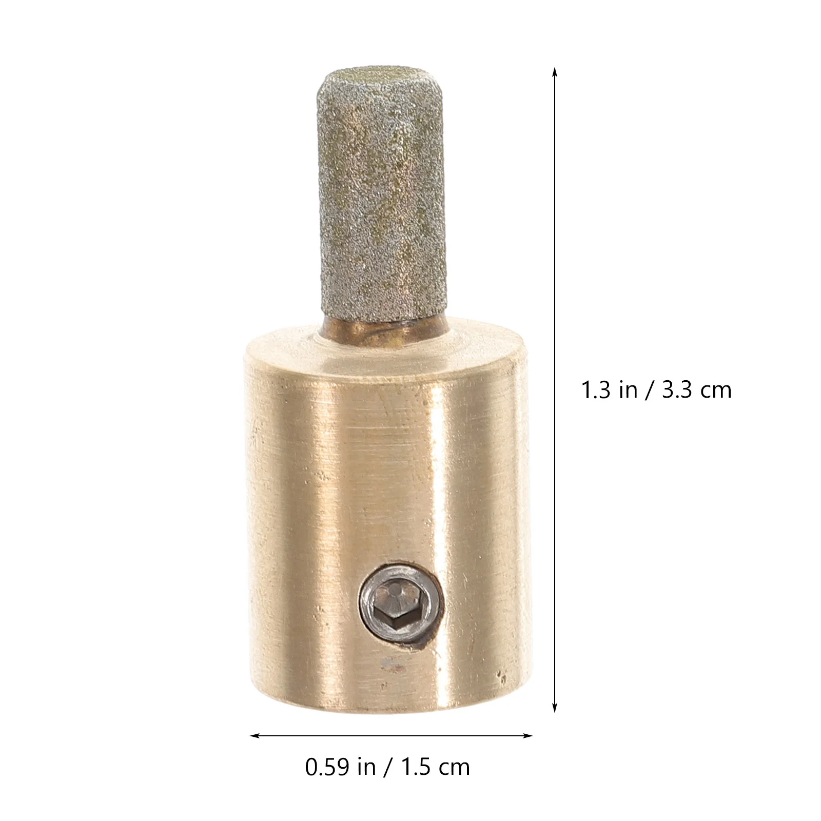 

Stained Grinding Wheel 1/4 Inch Glass Head Bit High Grade Emery Copper Core Chrome Plated Durable Glass Abrasive Tool For